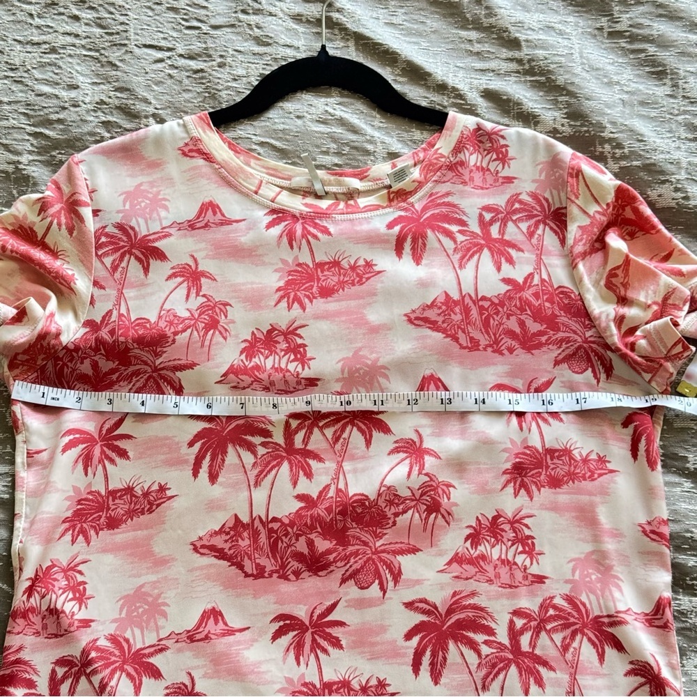 SCOTCH AND SODA Tropical Pink Palm Tree T-Shirt, Size S - Picture 8 of 10